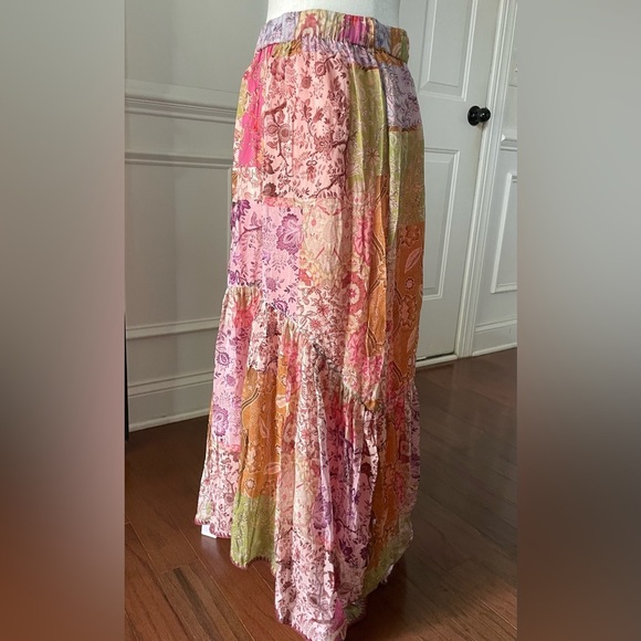 JOHNNY WAS RIVER TIERED SKIRT SIZE SMALL - Picture 4 of 7